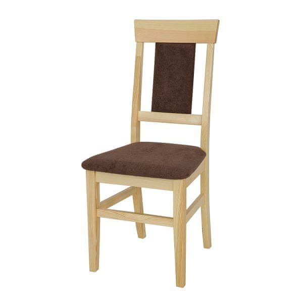 eoshop Čalúnená stolička KT118, borovica (Poťah: T18, Farba dreva: Dub)
